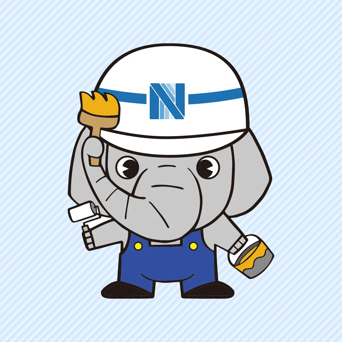 マスコットキャラクター 塗りゾウくん