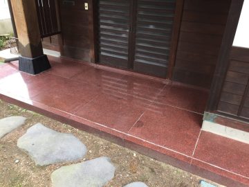 【松本市】A様邸 玄関タイル意匠工事 施工前