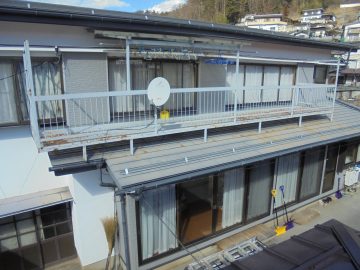 【諏訪市】Ｍ様邸 屋根･ベランダ塗装工事 施工前